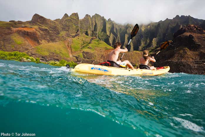 Na Pali Coast Traditional Haena To Polihale By Sea Kayak Kayak Kaua‘i 2532