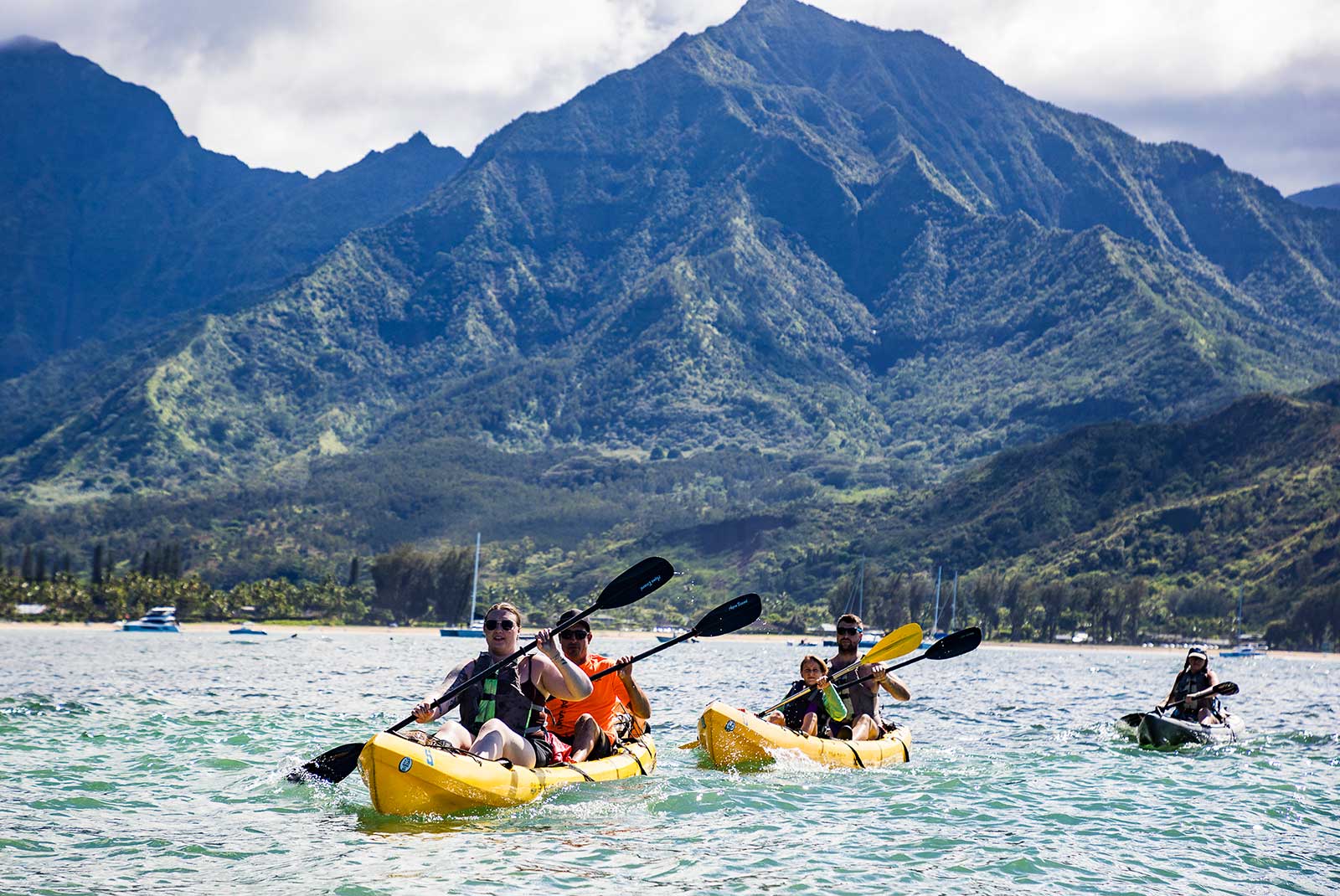 Hanalei Kayaking Tour Ocean Paddling