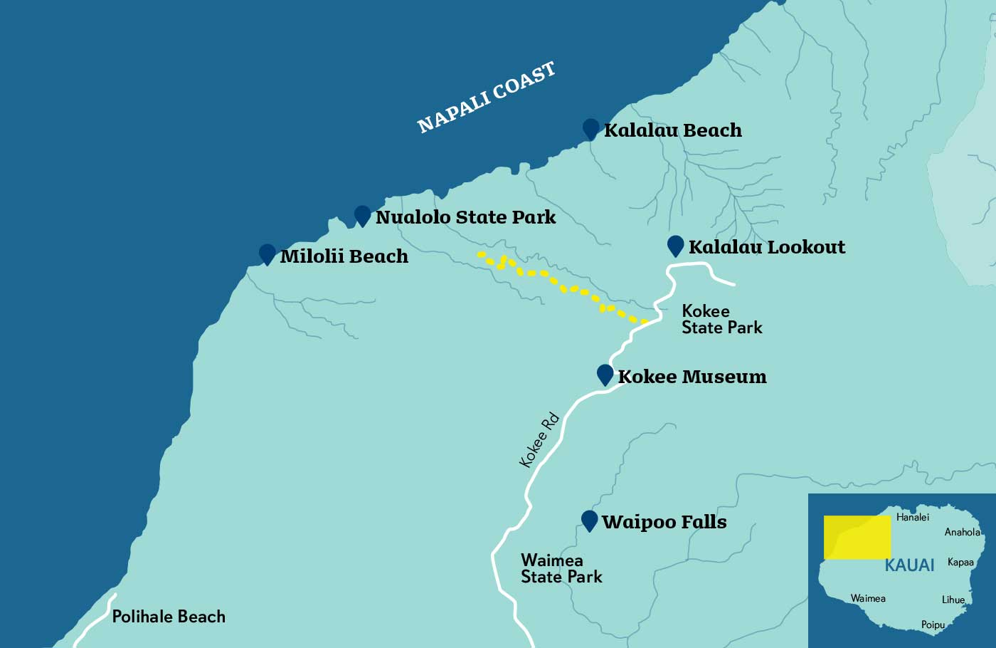 Hiking Awaawapuhi Ridge Trail Map